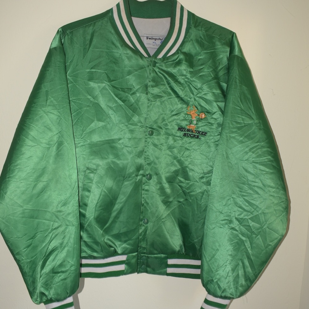 Vintage Milwaukee Bucks Satin Bomber